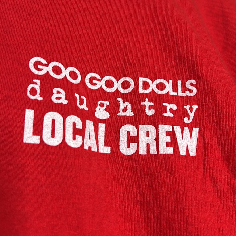 Goo Goo Dolls LOCAL CREW tour shirt
